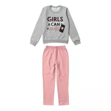 Conjunto Moletom Malwee Kids Menina Flanelado