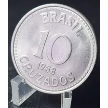 Moeda De 10 Cruzados De 1988 Brasileira Para Colecionadores