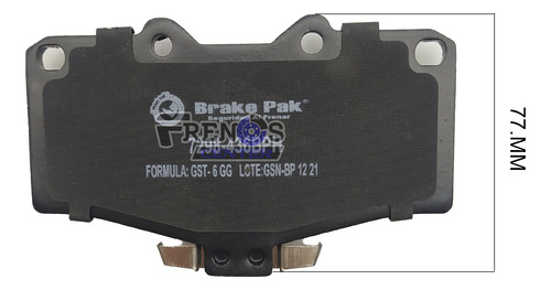 Pastilla Freno Del Brake Pak Para Toyota Prado Foto 9