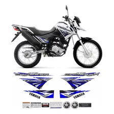 Kit Adesivos Faixa Yamaha Xtz Crosser 150 Z 2017 Branca Cr17