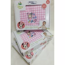 Manta Microfibra Bordada Disney Baby Minnie Bebe - Cobertor