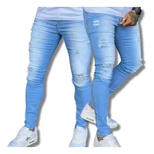 Calsa Dins Jeans Masculina Com Lycra Estica Colada Designer