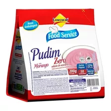 Pudim Lowçucar Zero Açúcares Sabor Morango 200g