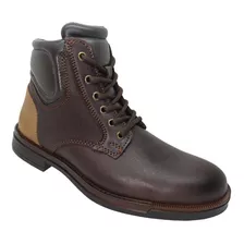 Bota Casual Hombre Agujeta Cómoda Caballero Botín Moderna