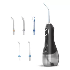 Irrigador Oral Limpador Bucal Dental Jet Clean Relaxmedic Cor Preta Com Botões Prateados Alimentação Usb