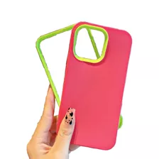 Funda Reforzada 360 Para iPhone 11 13 14 15 Pro Max Fuxia