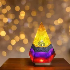 Lampara Orgon Orgonita.piramide Orgonite Luz Les