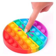 Juego Pop-it Redondo Antiestrés Multicolor (fidget Toy)