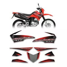 Kit Adesivos Yamaha Lander 250 2014 Vermelha