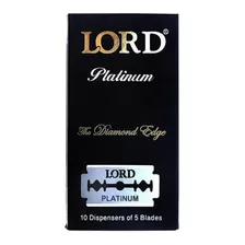 Laminas De Barbear Lord Platinum 50 Lâminas Inteiras Cod:613