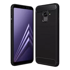 Carcasa Samsung A8 Plus(no Samsung A8) Acabado Fibra Carbon 