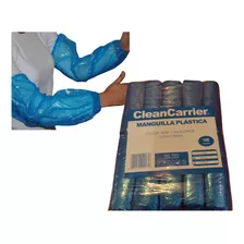 Manguilla Desechable Polietileno Azul 100un Cleancarrier