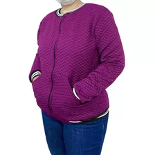 Jaqueta Plus Size Bomber Matelass De Frio Com Bolso Feminino