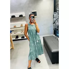 Vestido Solero Batik Midi Verano Playa Tendencia