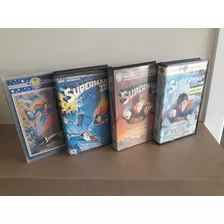 Quadrilogia Em Fitas Vhs Superman - Raridade 