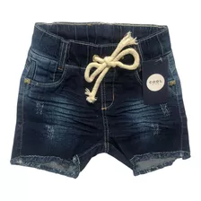 Shorts Jeans Lycra Menina Infantil Tamanho 4 6 8 Anos