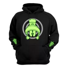 Sudadera Brilla Oscuridad, Space Jam Marvin - Lola - Taz- 