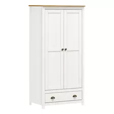 Guarda Roupa Solteiro 2 Portas 1 Gaveta Em Madeira Topázio Cor Branco