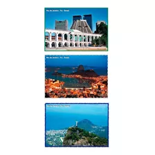 Set Com 9 Cartões Postais Rio De Janeiro