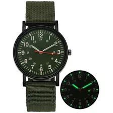 Reloj Deportivo Militar C/correa De Nailon Trenzado P/hombre