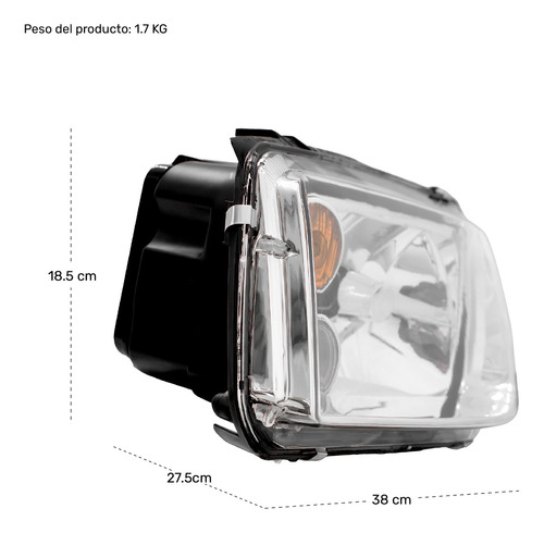 Par Faros Jetta C/ambar A4 Modelo 2000 2001 2002 2003 2004 Foto 7