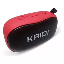 Caixa De Som Bluetooth Kaidi Vermelha