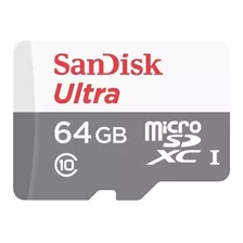 Cartão De Memória Sandisk Ultra Com Adaptador Sd 64gb