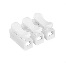 Conector Para Cable Bornera Tipo Clamp Regleta 3 Entrada X10