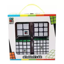 Box Cubo Mágico Moyu 2x2mf + 3x3 Mf3rs + 4x4 Mf + 5x5 Mf Cor Da Estrutura Preto