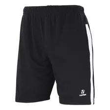 Short Poly Fútbol Line Topper Con Bolsillos