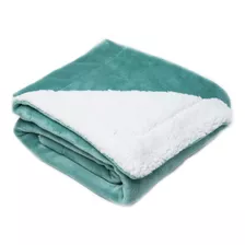 Cobertor De Bebe Berço 1,10x90cm Sherpa 400gr Aqua Sultan