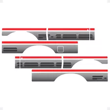 Faixas F-1000 1993 Ss Adesivo Prata Lateral Cabine Simples