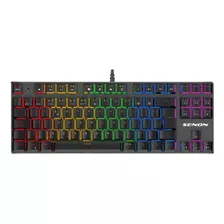 Teclado Gamer Mecanico Luz Rgb Gaming Pc Español Qwerty Color Del Teclado Negro Idioma Español Latinoamérica