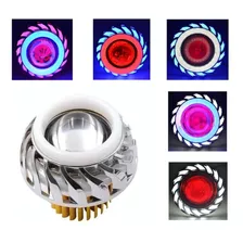 Lupa Led Faro Ojo De Angel Y Demonio Motos Auto Tipo Turbina