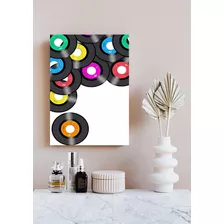 Quadro Decoração Parede Discos-lp Para Presente