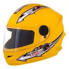 Capacete Moto Infantil Liberty Kids Pro Tork Cor Amarelo Tamanho Do Capacete 54