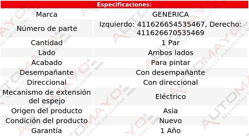 2 Espejos Elect P/pintar C/desemp C/direcc S-cross 13-20 Foto 2