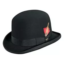 Scala Sombrero Derby De Fieltro De Lana Para Hombre, Negro, 