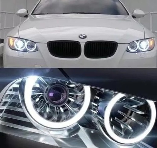 Juego Ojos De Angel Bmw Led Blanco Serie 1,3,5,6 X1 X3 X5 X6 Foto 4