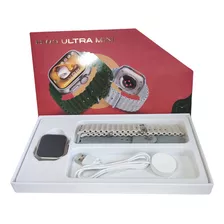 Relógio Smartwatch Hw9 Ultra Mini Series 9 Amoled Tela 41mm Caixa Dourado Pulseira Nude