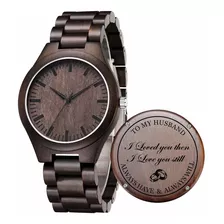 Reloj Hombre Armani Exchange Wj-h1027 Cuarzo Pulso Madera En