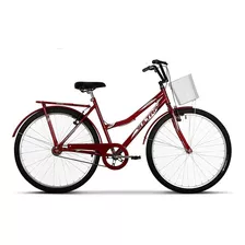 Bicicleta Urbana Ultra Bikes Summer Tropical Aro 26 19 1v Freios V-brakes Cor Vermelho