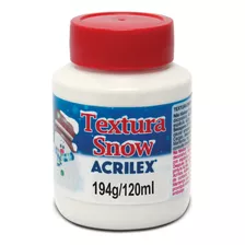 Textura P/superfícies Efeito Neve Natal Snow 120ml Acrilex