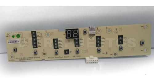 Placa Interface  Lavarropas Electrolux Fuzzy Wash 800 Rpm