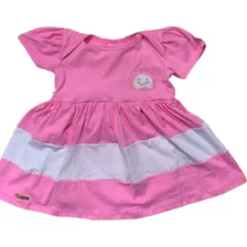 Vestido Florido Para Bebê Menina Festa Batizado 0 A 12 M