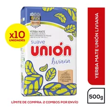 Yerba Mate Unión Liviana 4flex 1/2 Kg X 10 Unidades