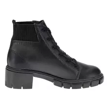 Bota Feminina Moleca Salto Bloco Estilo Coturno