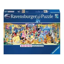 Rompecabezas Ravensburger Panoramic Disney, Foto De Grupo 15109 De 1000 Piezas