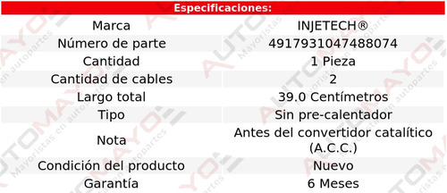 Un Sensor Oxgeno Acc Injetech Sunfire L4 2.2l 2000-2001 Foto 2