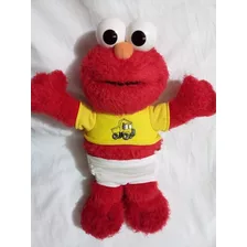 Brinquedo Pelúcia Elmo Antigo Vila Sésamo Fala Espanhol !!